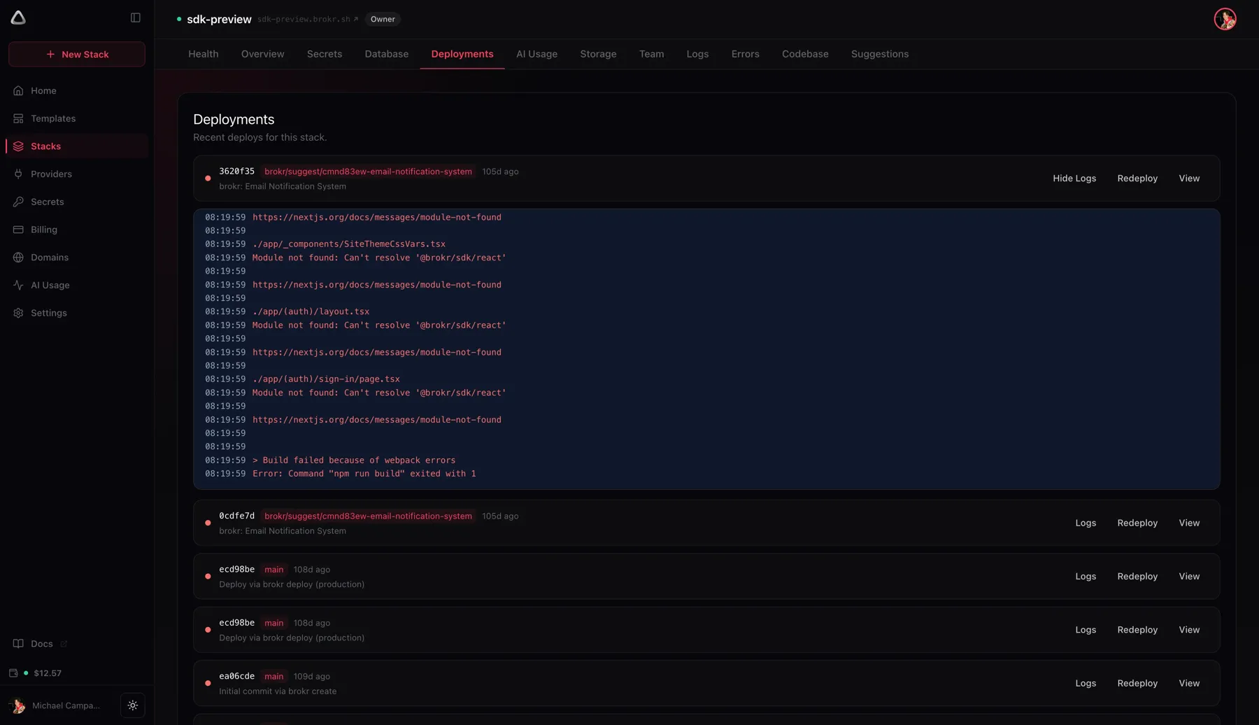 Brokr: deployments