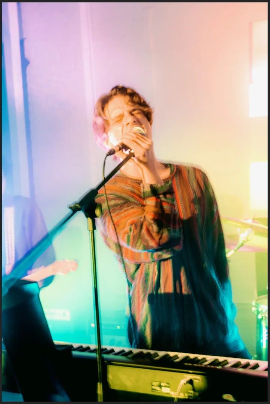 Michael singing live